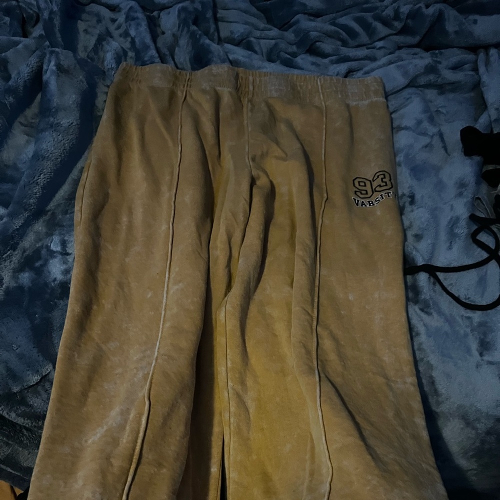 Tan Varsity Sweatpants